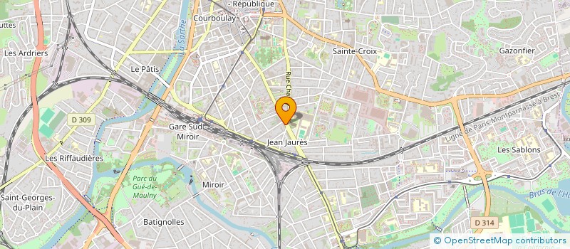 localisation de l'entreprise STEF HUET DELAFORGE  LE MANS