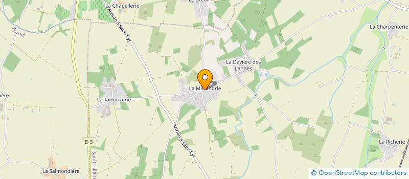 localisation de l'entreprise STEF IMBERT à SAINT-HILAIRE-DE-CHALEONS