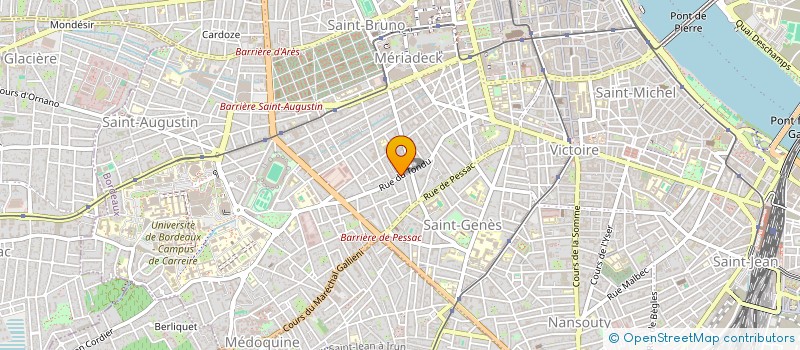 localisation de l'entreprise STEF JOGEIX M ET LEGROUX M à BORDEAUX