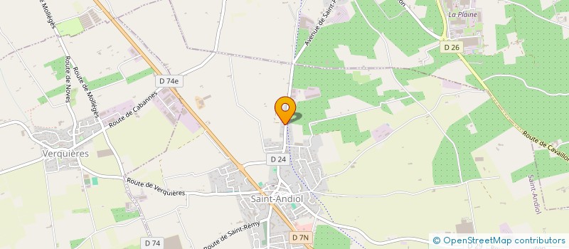 localisation de l'entreprise STEF JOUVE à SAINT-ANDIOL