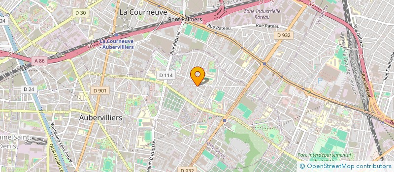 localisation de l'entreprise STEF KOUCHI SAID ABOUELOUAFA MOHAMMED  AUBERVILLIERS