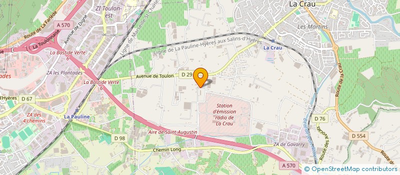 localisation de l'entreprise STEF KRYSHINE BONET  LA CRAU