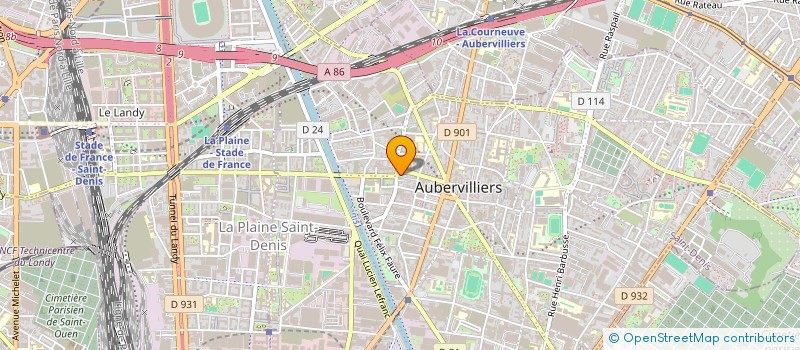 localisation de l'entreprise STEF LABASSI AMOR ET FOUZRI JAMIL à AUBERVILLIERS