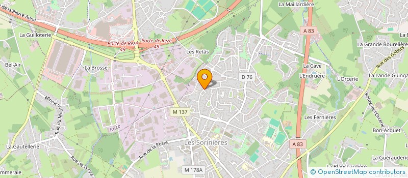 localisation de l'entreprise STEF LE GALL CHRISTOPHE FARS THIERRY  LES SORINIERES