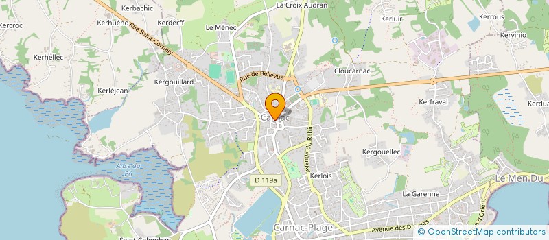 localisation de l'entreprise STEF LE MAGUER CHRISTOPHE ET MARIELLE  CARNAC