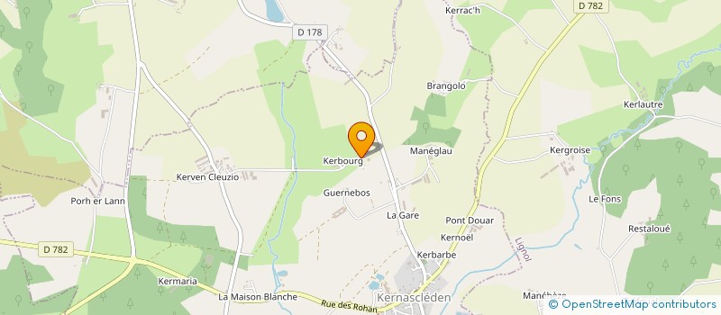 localisation de l'entreprise STEF LE MAUR  KERNASCLEDEN