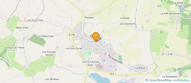 localisation de l'entreprise STEF LE MOIGNIC CLAUDE ROGER à LE MENE