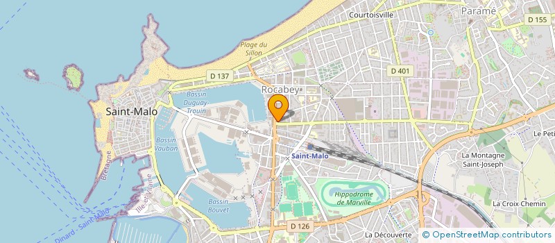 localisation de l'entreprise STEF LEDEME-POINTEL  SAINT-MALO