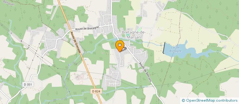 localisation de l'entreprise STEF LEPAGE-DEVAUX  BRETAGNE-DE-MARSAN