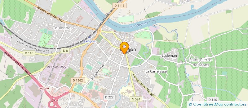 localisation de l'entreprise STEF LESCOUZERES à LANGON