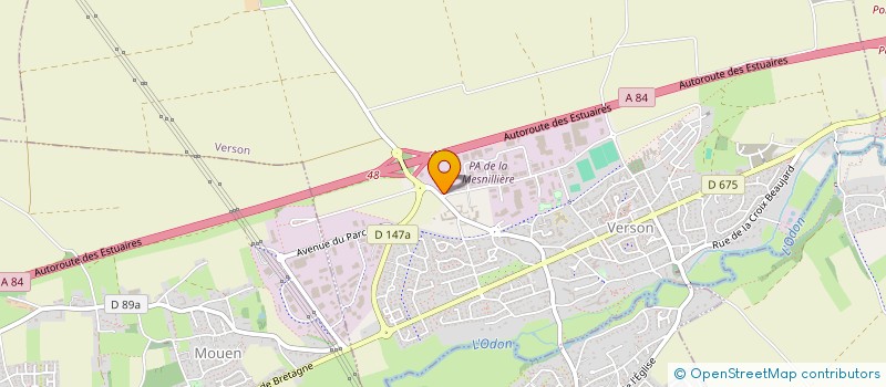 localisation de l'entreprise STEF LOGISTIQUE CAEN à VERSON