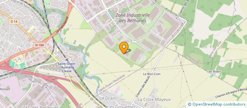 localisation de l'entreprise STEF LOGISTIQUE DISTRIBUTION CERGY à SAINT-OUEN-L'AUMONE