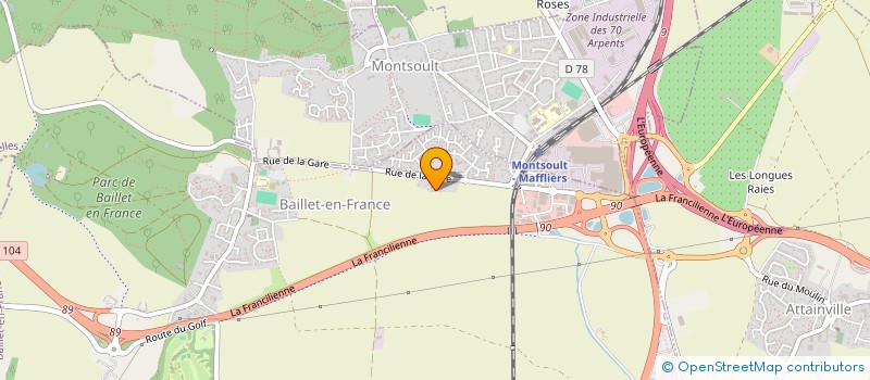 localisation de l'entreprise STEF LOGISTIQUE DISTRIBUTION MONTSOULT à MONTSOULT