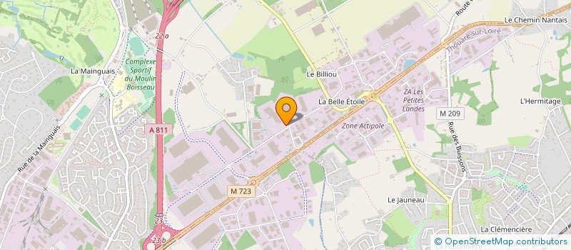 localisation de l'entreprise STEF LOGISTIQUE PAYS DE LOIRE à CARQUEFOU
