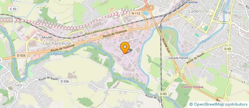 localisation de l'entreprise STEF LOUBET J JACQUES ET SERGE  CASTRES