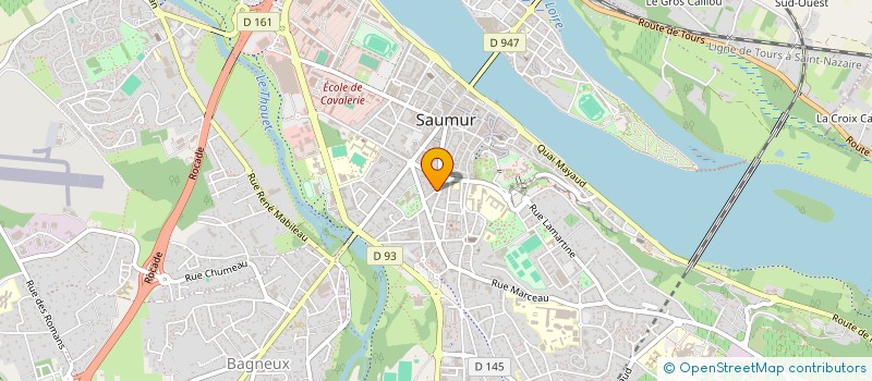 localisation de l'entreprise STEF MAITRES MAIRE ET TUBIANA  SAUMUR