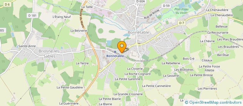 localisation de l'entreprise STEF MANCEAU BERNARD ET ROGER à BONNETABLE