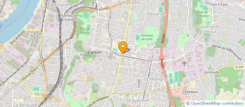 localisation de l'entreprise STEF MARBACH ET BLANCHET à CENON