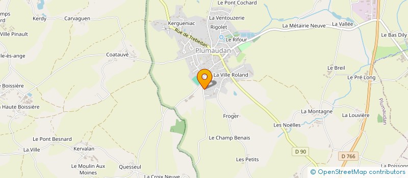 localisation de l'entreprise STEF MARREC BERHAULT à PLUMAUDAN
