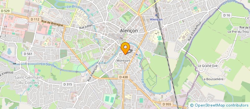 localisation de l'entreprise STEF MARSOUIN BIGNAUX à ALENCON