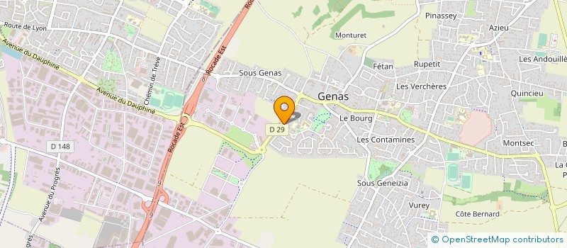 localisation de l'entreprise STEF MARTINS  GENAS