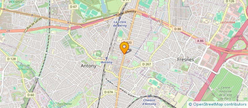 localisation de l'entreprise STEF MARTY GOBILLARD ET LOEURDEVEY à ANTONY