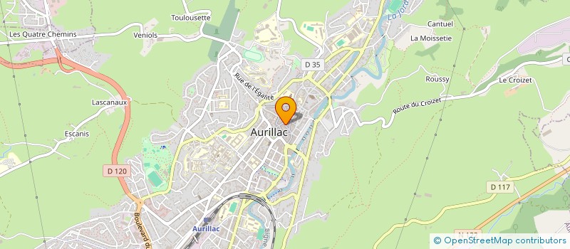 localisation de l'entreprise STEF MATHIEU PAUL SOUBEYROU BRULE SOULIE à AURILLAC