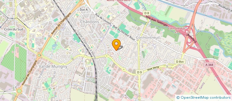 localisation de l'entreprise STEF MERIEUX BERNARD YANNICK à CORMONTREUIL
