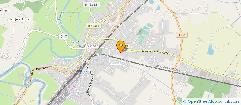 localisation de l'entreprise STEF MOREAU PEYTOUT  COUTRAS