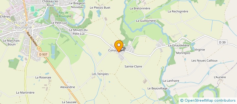 localisation de l'entreprise STEF MORISSET ROBERT ET YVES  LES LUCS-SUR-BOULOGNE