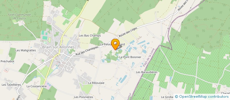 localisation de l'entreprise STEF MUNEREL PERE ET FILS  BRAIN-SUR-ALLONNES