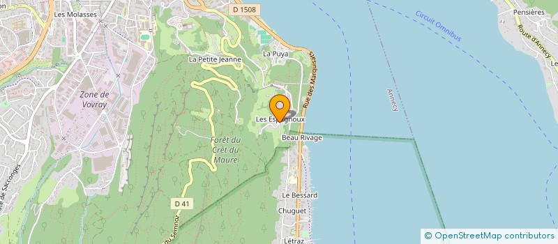 localisation de l'entreprise STEF'N'ROC à ANNECY