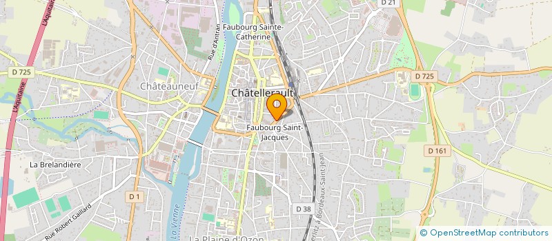 localisation de l'entreprise STEF NOURRY ET CHOJNACKI  CHATELLERAULT