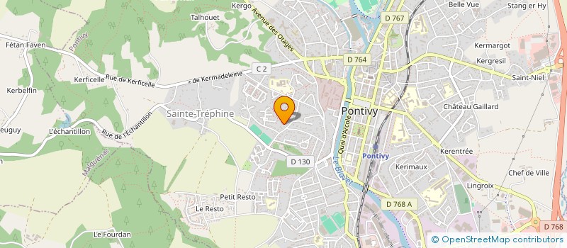 localisation de l'entreprise STEF OLIVIER  PONTIVY