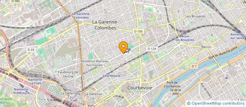 localisation de l'entreprise STEF OUNAIM ET OUELGAG IDRISSI à COURBEVOIE