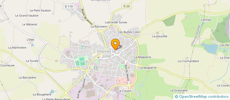 localisation de l'entreprise STEF PANAGET JULES ET ALAIN  VILLAINES-LA-JUHEL