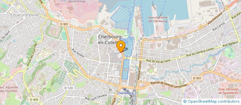 localisation de l'entreprise STEF PECHE à CHERBOURG-EN-COTENTIN