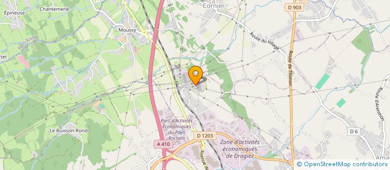 localisation de l'entreprise STEF PELLIZZARI SERGE ET CHRISTIAN  LA ROCHE-SUR-FORON