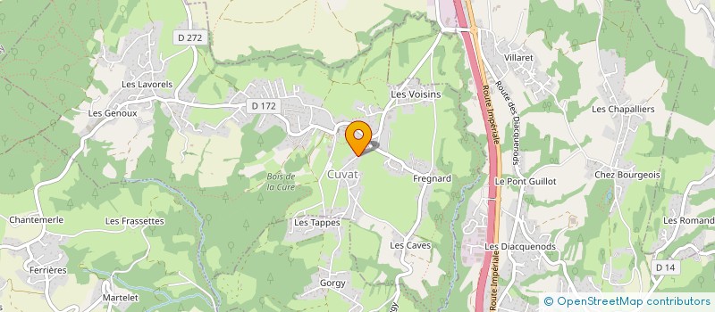 localisation de l'entreprise STEF PERNET COUDRIER SUZETTE  CUVAT