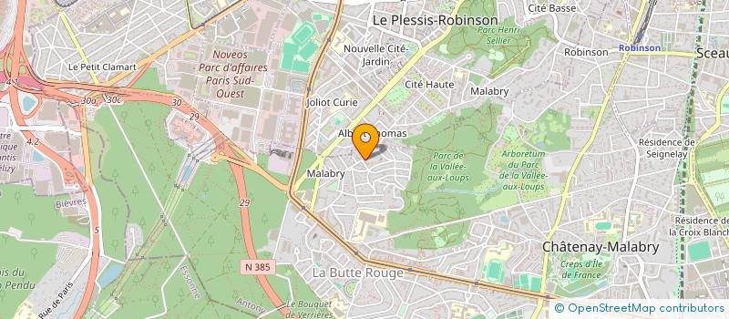 localisation de l'entreprise STEF PHELIZON JOURDA à CHATENAY-MALABRY
