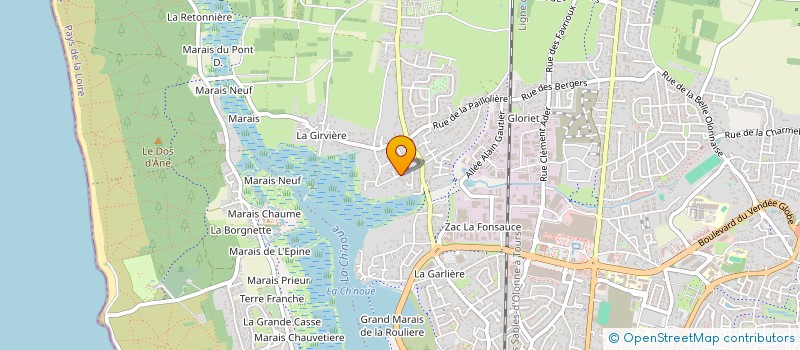 localisation de l'entreprise STEF PORCHIER WILLY ET PATRICK à LES SABLES D'OLONNE