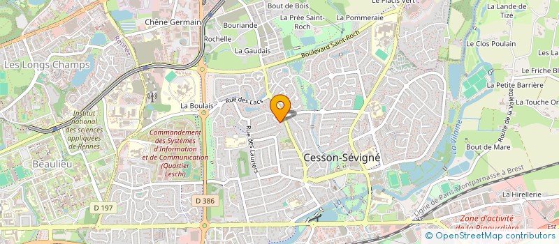 localisation de l'entreprise STEF POUPIOT DIDIER LAURENT HERBER  CESSON-SEVIGNE