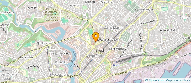 localisation de l'entreprise STEF QUERELLOU-GUILLO-SALAUN à BREST