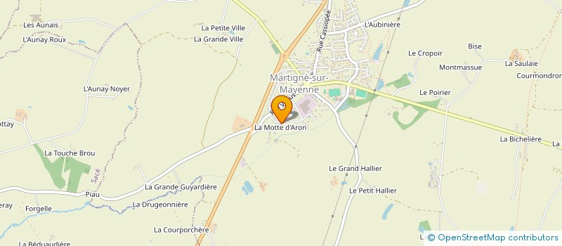localisation de l'entreprise STEF REZE BERTRAND ET REZE JOSIANE à MARTIGNE-SUR-MAYENNE
