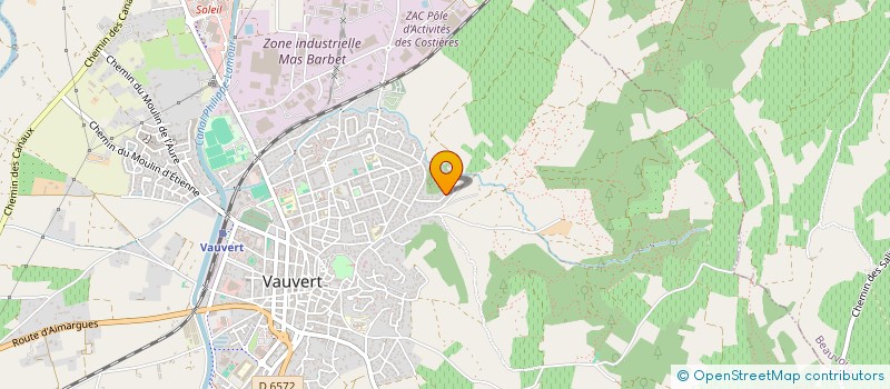 localisation de l'entreprise STEF RIBEYRON ET MASSE  VAUVERT