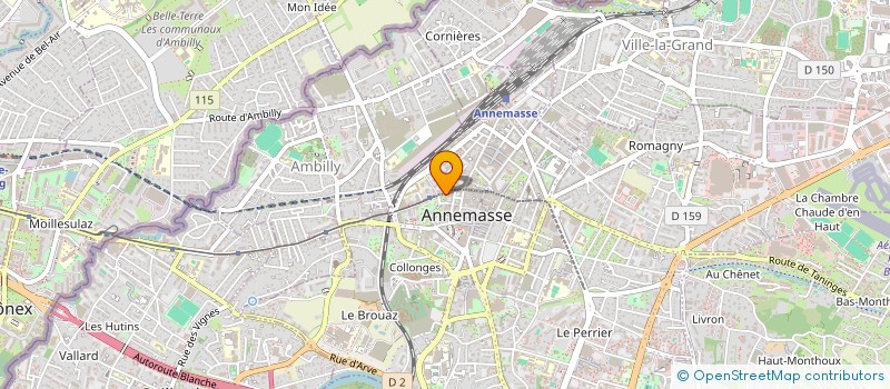 localisation de l'entreprise STEF'RIDERS à ANNEMASSE