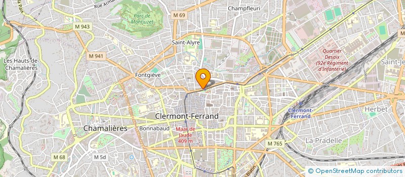 localisation de l'entreprise STEF ROME ERARD à CLERMONT-FERRAND