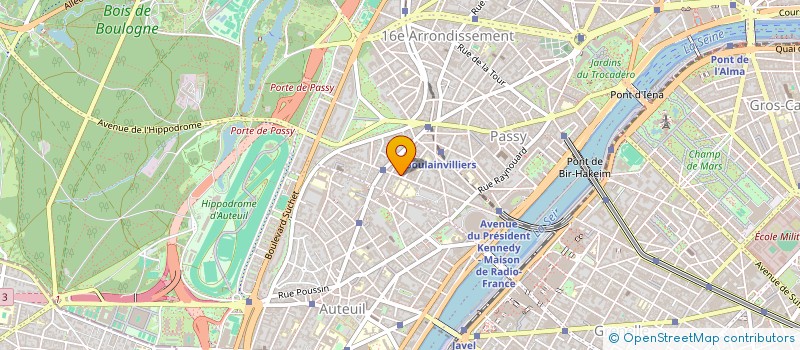 localisation de l'entreprise STEF ROYER DU BOIS DE SAUSSAY  PARIS