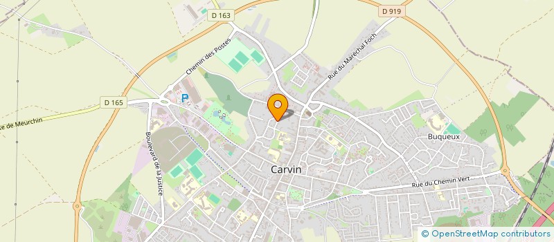 localisation de l'entreprise STEF'S  CARVIN