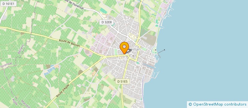 localisation de l'entreprise STEF SAUVAIRE CHARLES ROBERT  MARSEILLAN